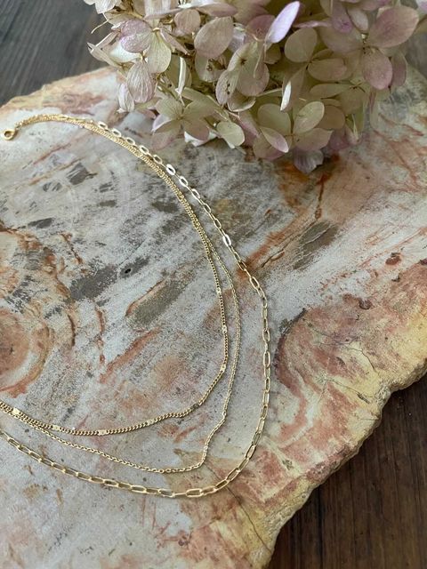 Three Layered Dainty Necklace