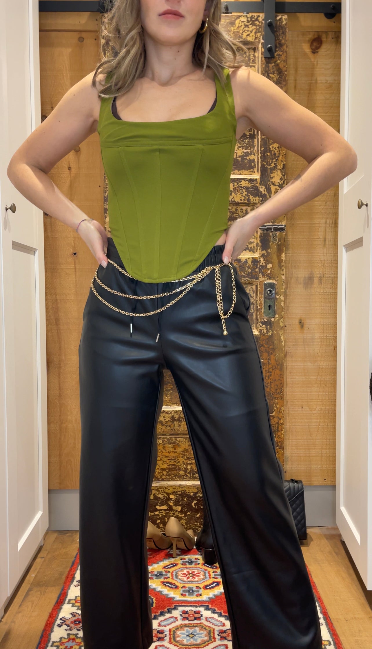 Leta Vegan Leather Trouser